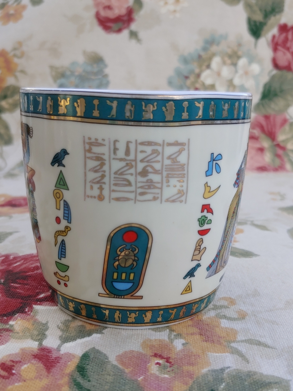 Fathi Mahmoud Vintage Limoges Sculpture Egyptian Art Porcelain Mug - Picture 9 of 17